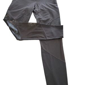JoyLab Leggings, Size Medium, Gray with Mesh and Metallic Inserts. EUC.